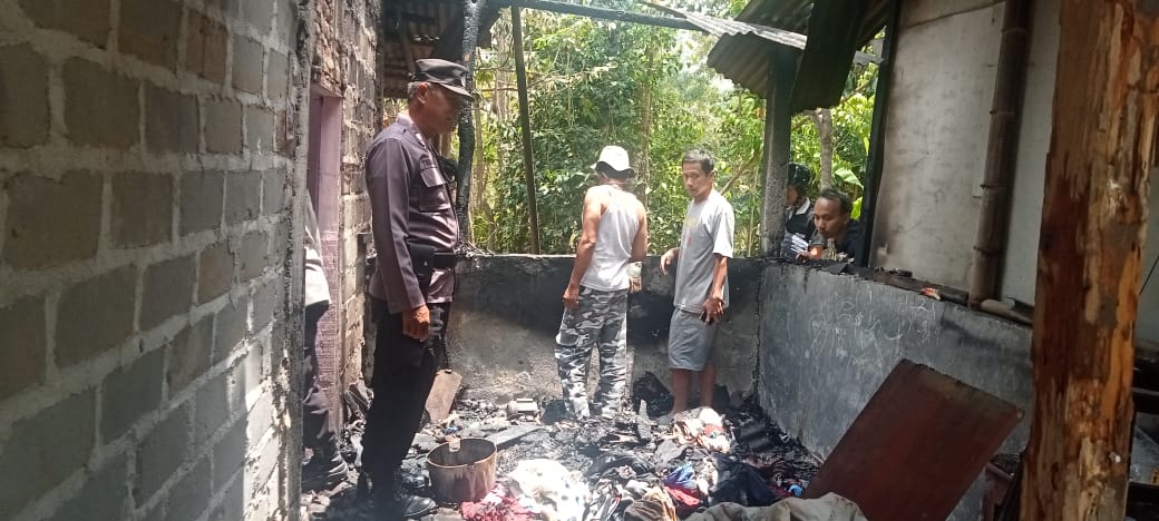 Kebakaran di Dlingo Bantul, Rumah Hangus Gara-gara Bakar Sampah
