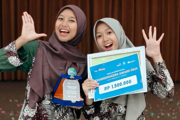 Dua Siswa Sekolah Swasta Ini Raih Prestasi Changemakers Award 2024