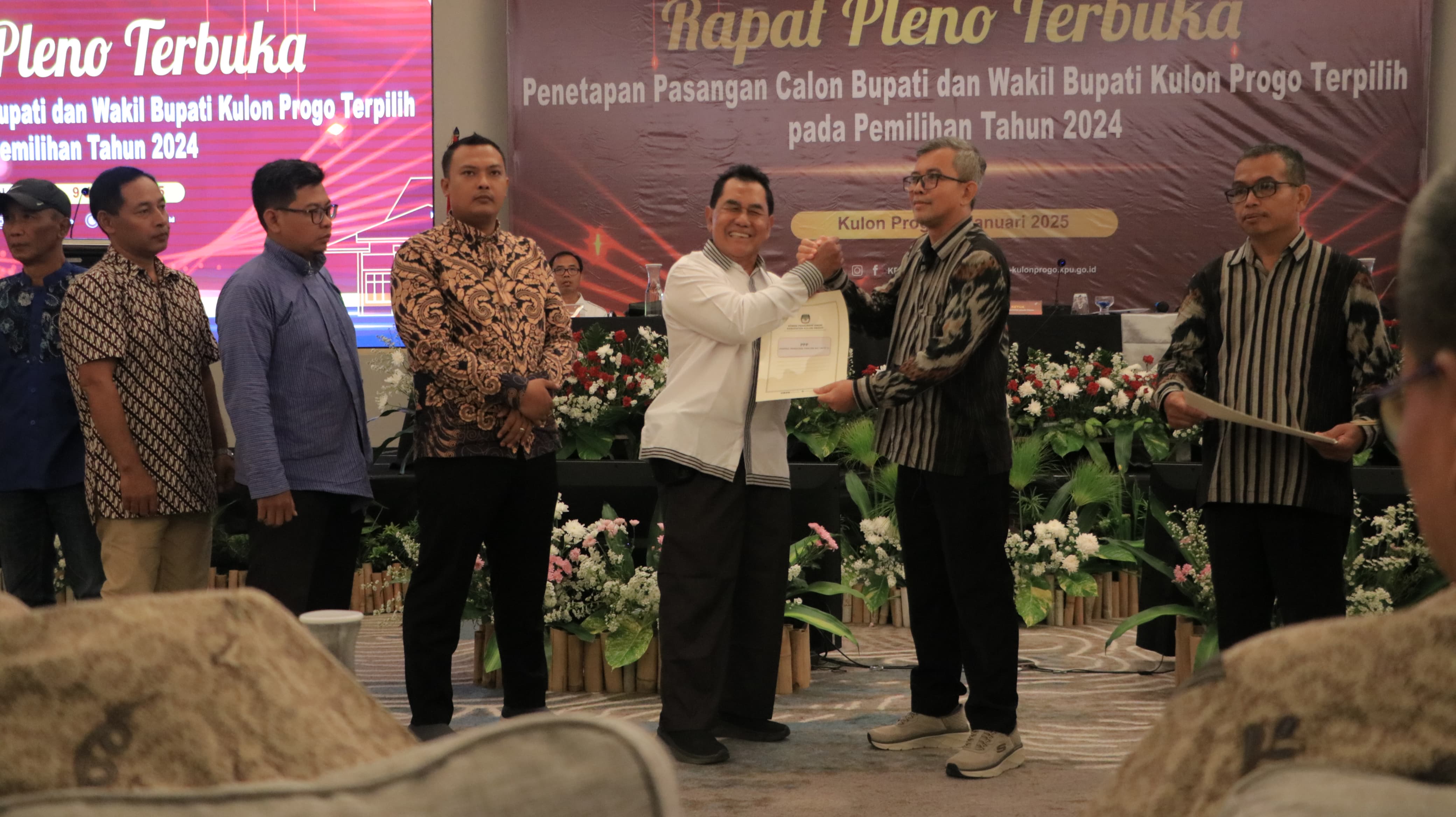 KPU Kulon Progo Tetapkan Agung-Ambar Sebagai Paslon Terpilih