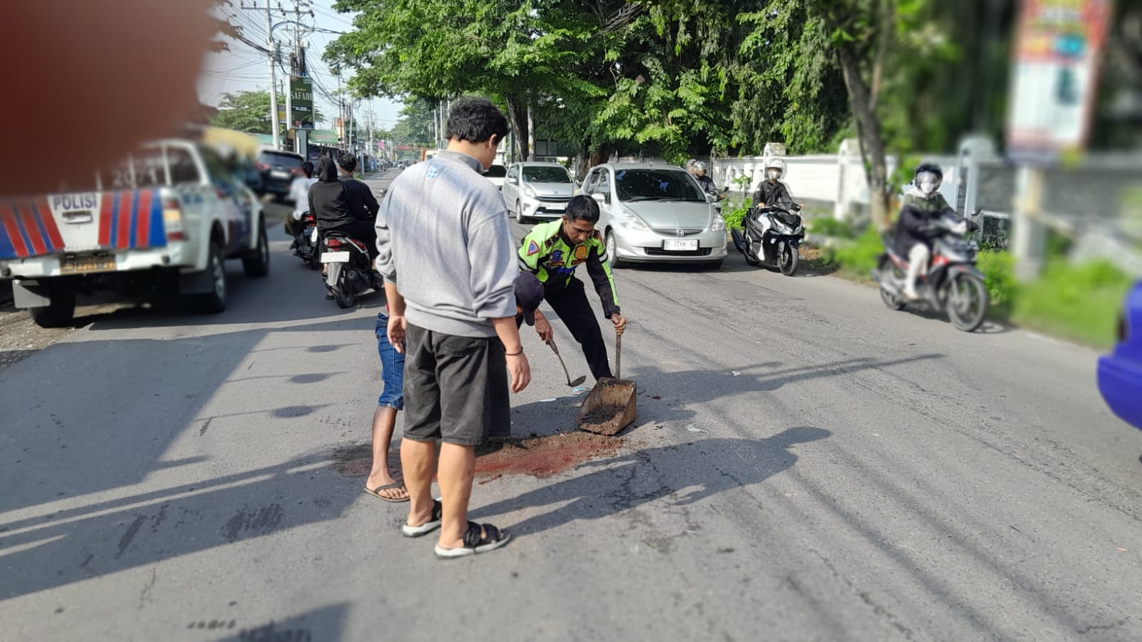 Kecelakaan di Depan Kampus ISI Jalan Parangtritis Bantul, Pemotor Wanita Tewas