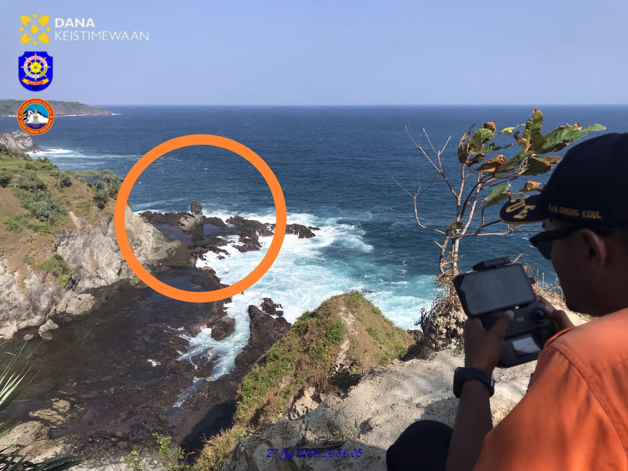 Seorang Perempuan Asal Jakarta Hilang di Watu Togok Pantai Siung