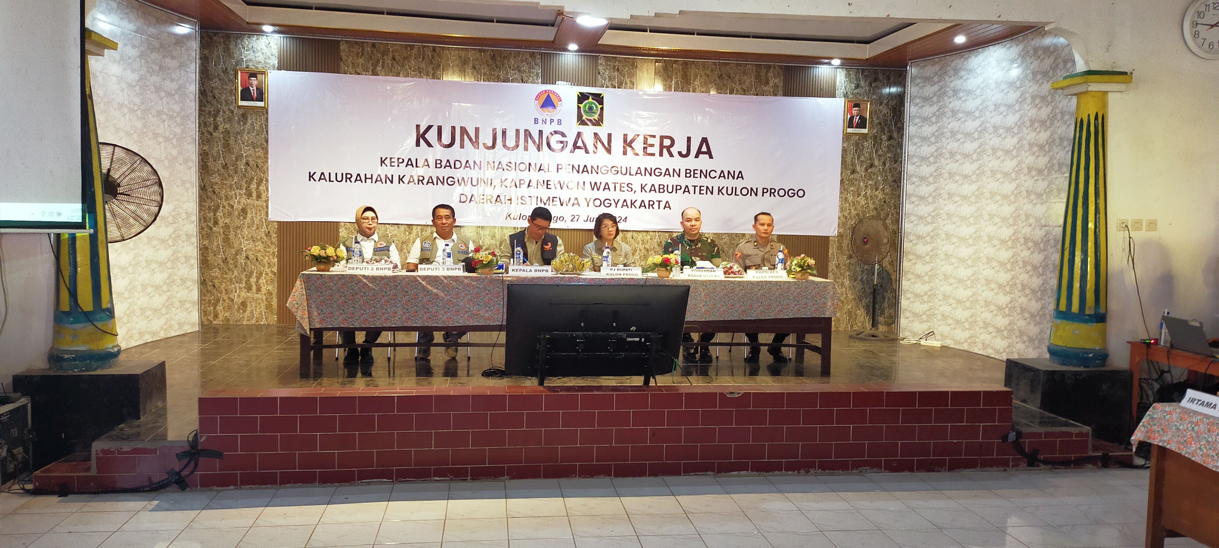Kepala BNPB Nilai Kalurahan Karangwuni Memiliki Potensi Bencana Tinggi