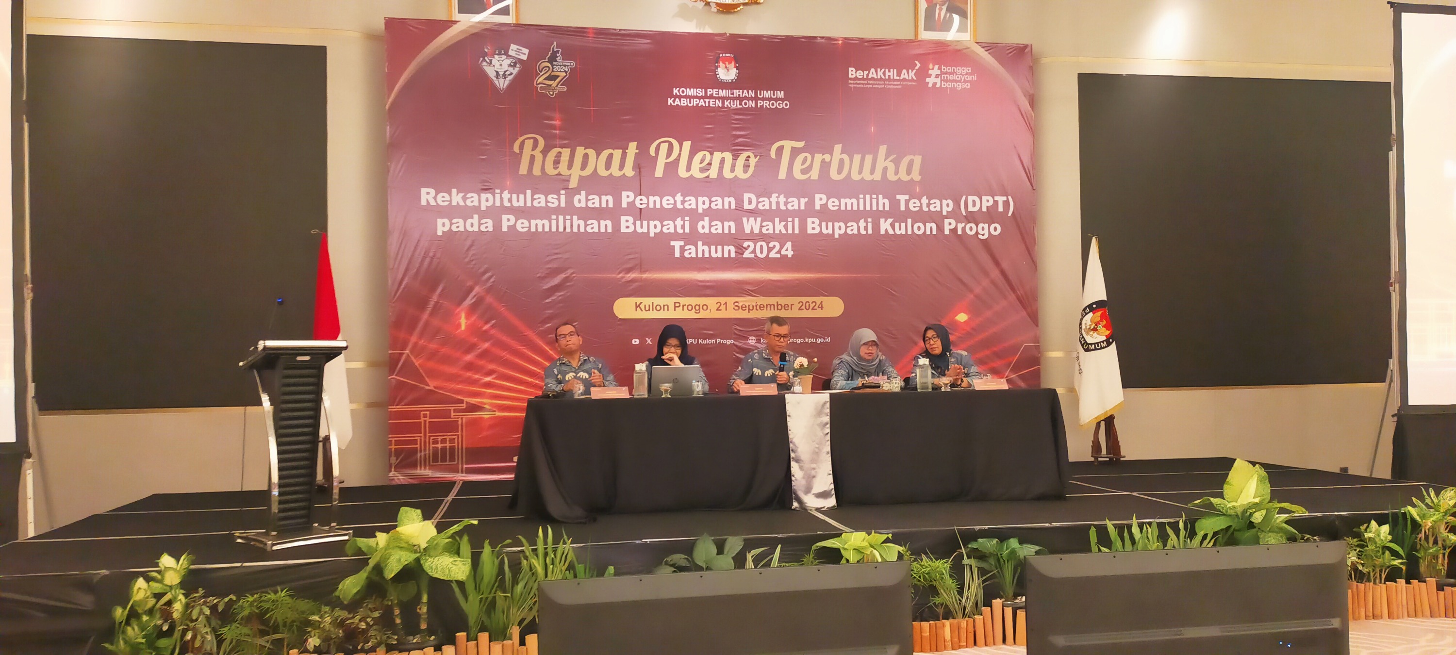 KPU Kulon Progo Tetapkan Daftar Pemilih Tetap Pilkada 2024