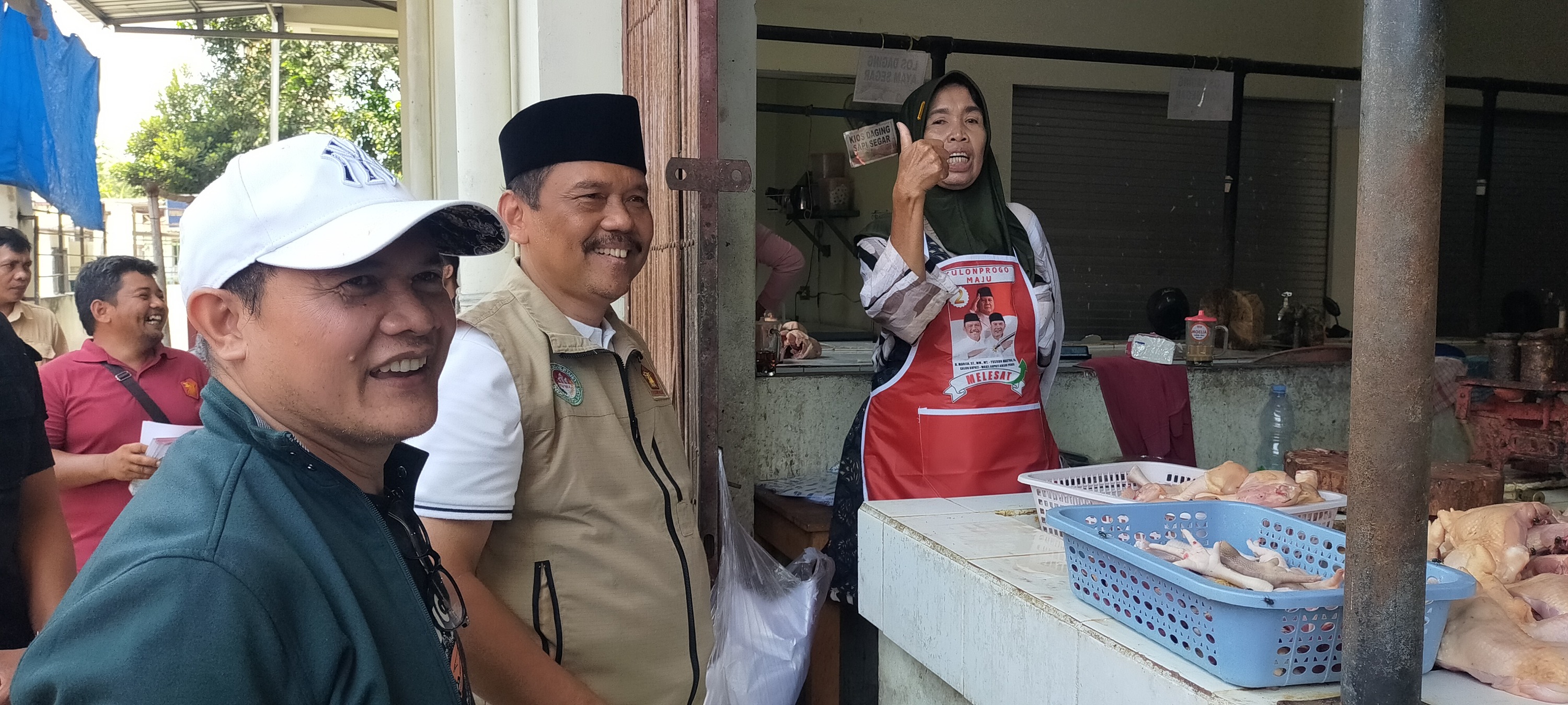 Paslon Marija-Yusron Gelar Kampanye di Pasar Bendungan