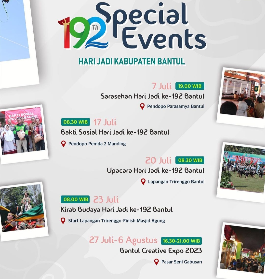 Jadwal HUT Bantul ke-192