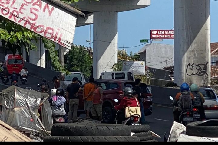 Kecelakaan tunggal di Janti Jogja hari ini