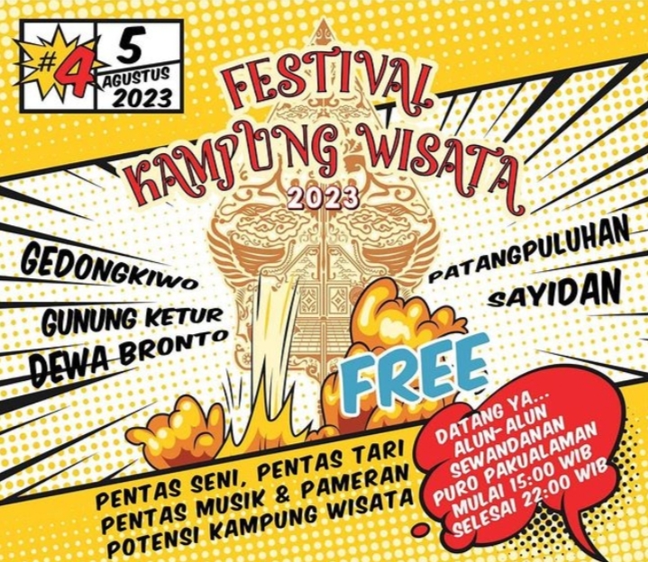 Jadwal Festival Kampung Wisata 2023