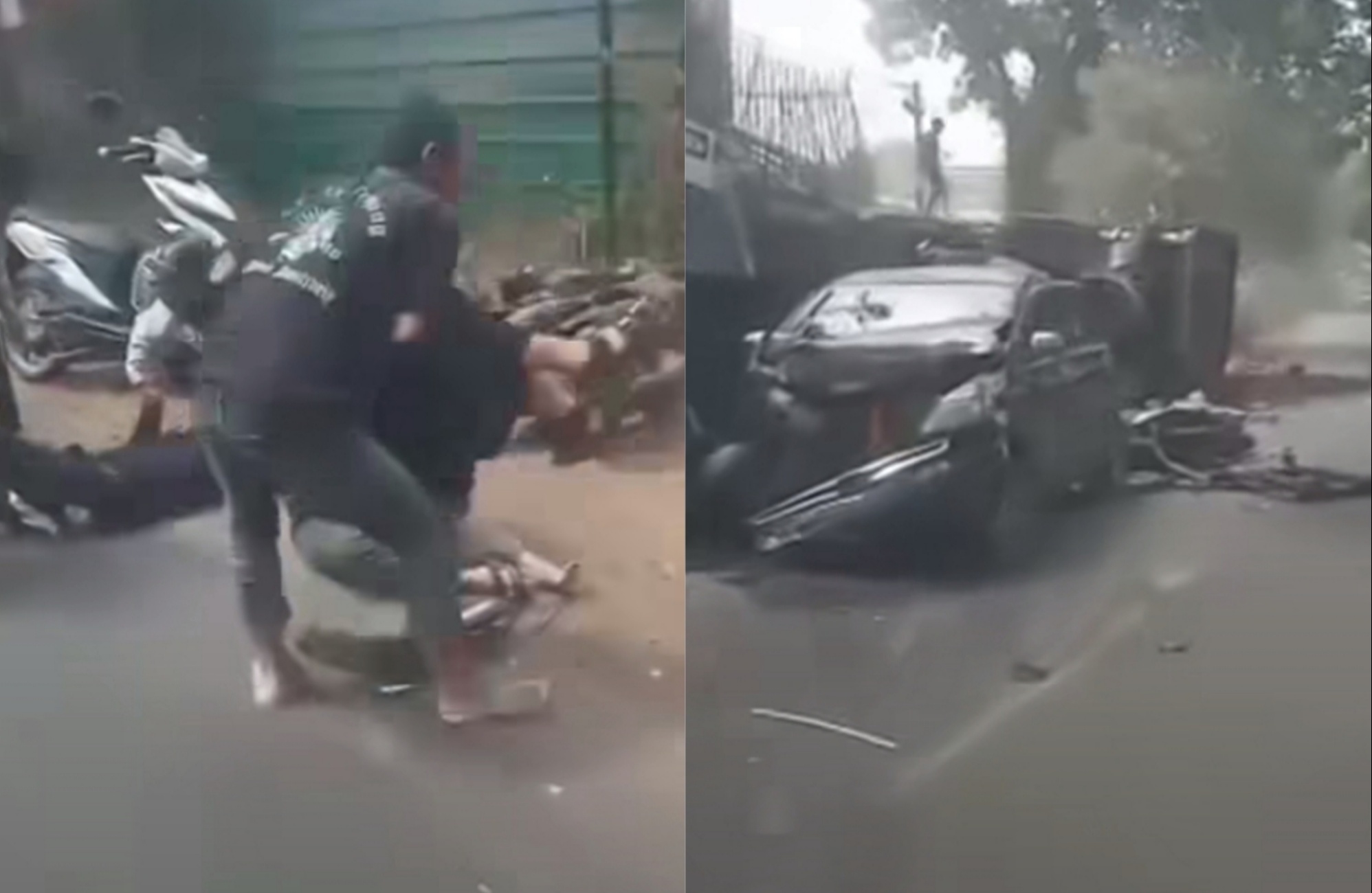 Kecelakaan beruntun di Cianjur