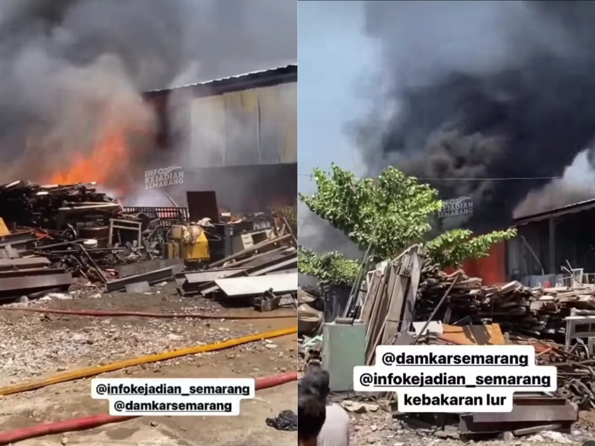 Kebakaran di Semarang hari ini 