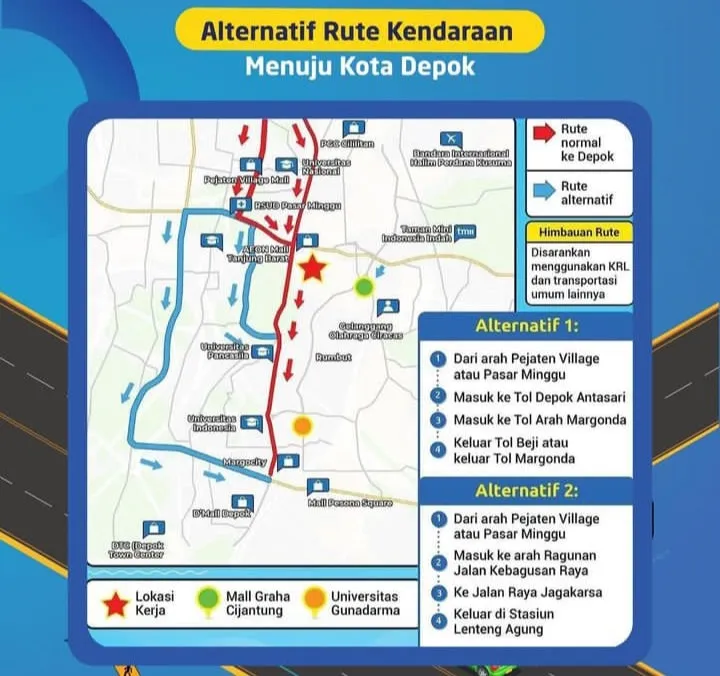 Rekayasa Lalu Lintas di Jakarta Selatan Hingga 15 Desember 2023, Ada Pengerjaan Polder