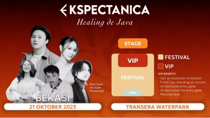 Harga Tiket Konser Ekspectanica di Bekasi 21 Oktober 2023, Dijual Mulai Rp. 62 ribu