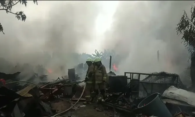 Kebakaran di Jakarta Timur 
