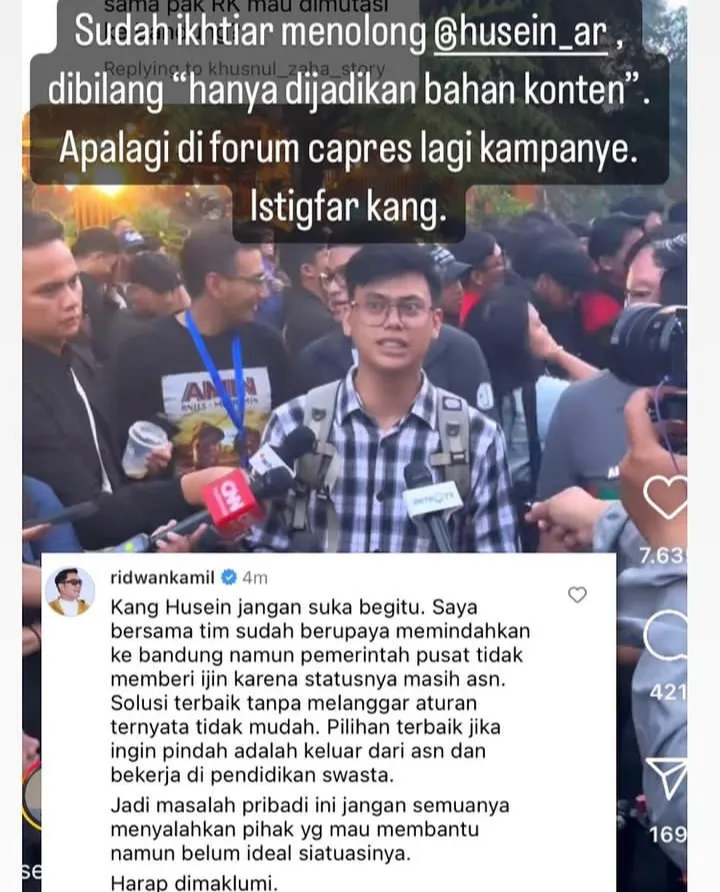 Klarifikasi Ridwan Kamil Soal Guru Viral di Pangandaran Mengaku Hanya Jadi Konten