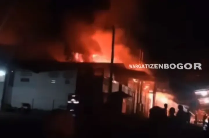 Kebakaran di Babakan Madang Bogor 