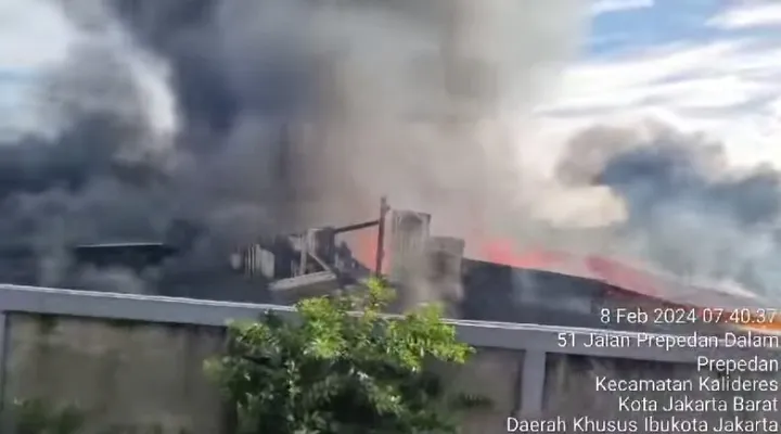 Kebakaran di Kalideres Jakarta Barat 