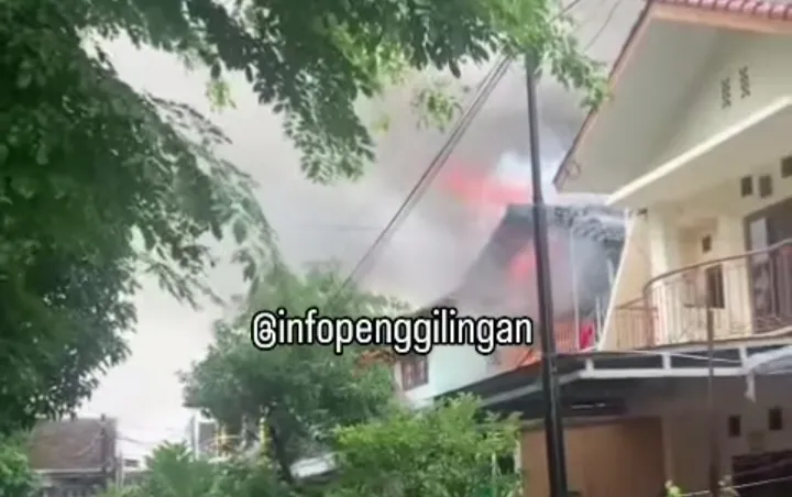 Kebakaran di Cakung Jakarta Timur 