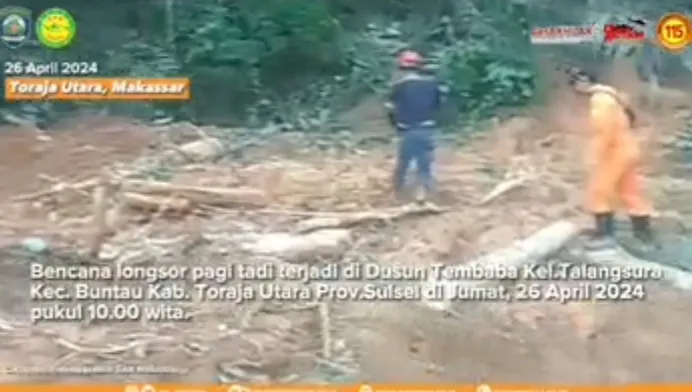 Tanah Longsor di Toraja Utara, 2 Korban Belum Ditemukan