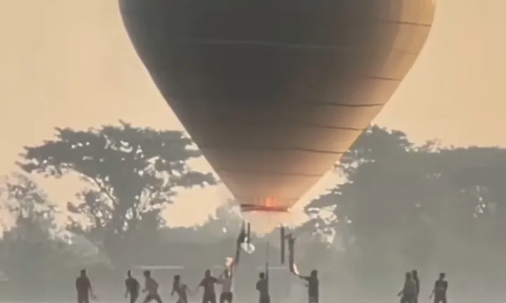 Detik-detik Balon Udara Meledak di Ponorogo, 4 Korban Alami Luka