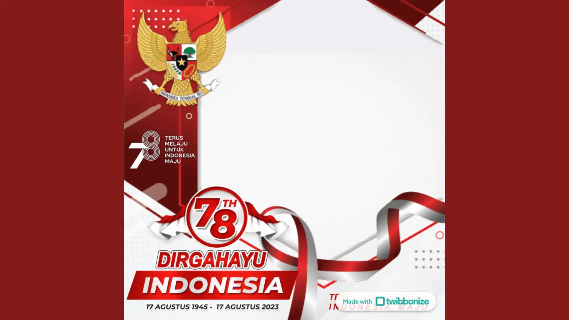 Link Twibbon HUT RI ke 78