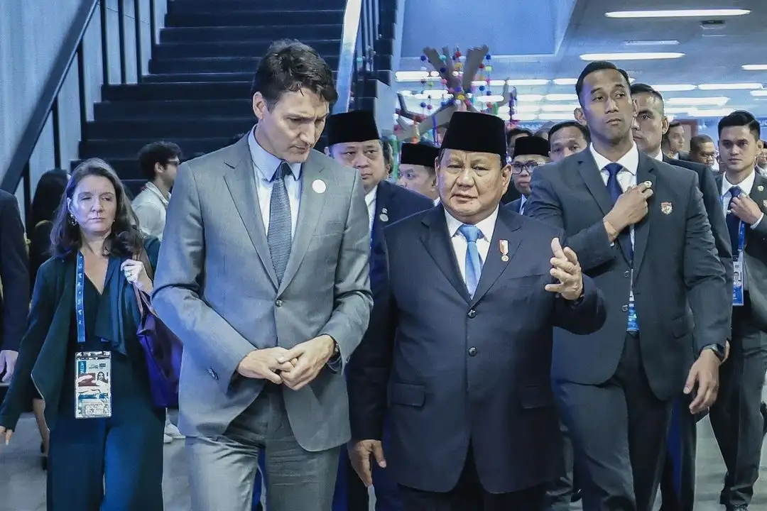 Jumpa PM Kanada, Prabowo Bahas Penyelesaian Konflik Gaza