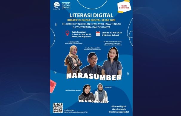 Program Makin Cakap Digital di Kulon Progo, Kemkominfo Tekankan Kreatif Sejak Dini