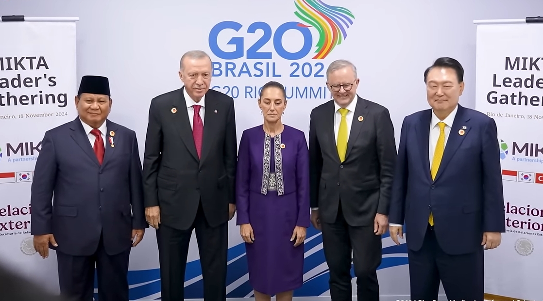 Prabowo Subianto dan Pemimpin MIKTA Bahas Solusi Global di KTT G20 Rio de ...