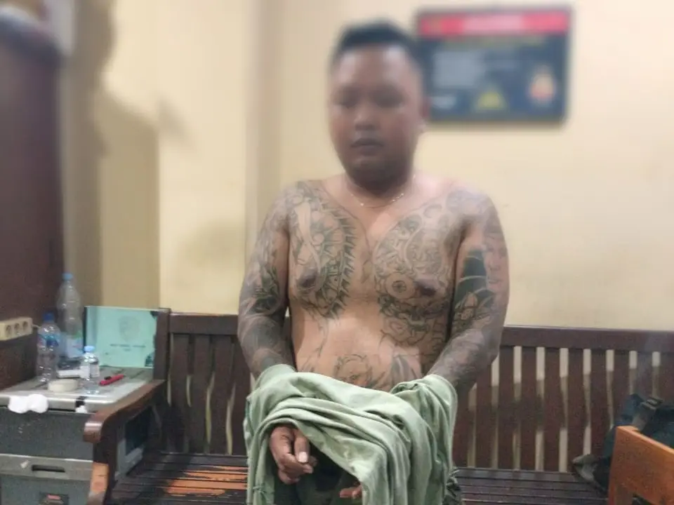 Sempat Ancam Akan Bunuh Korban, Pria Bertato Ditangkap Mencuri di Sewon Bantul