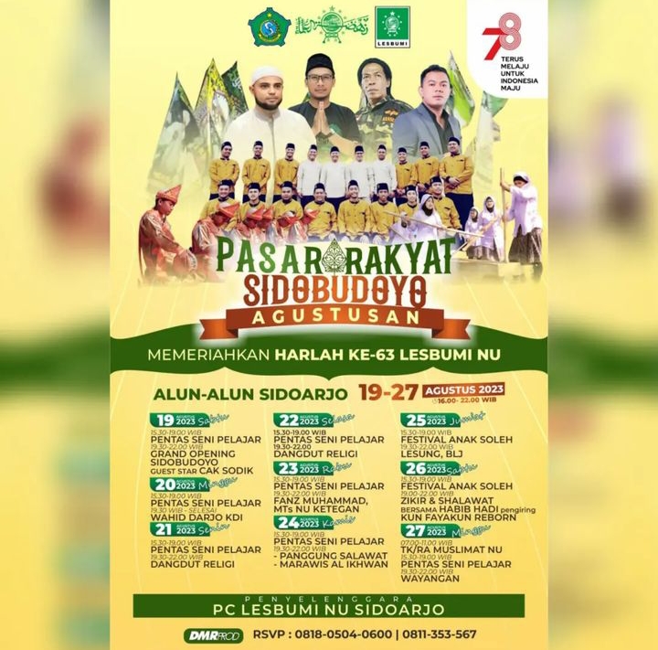 Daftar Festival Kuliner 17 Agustus di Surabaya dan sekitarnya.