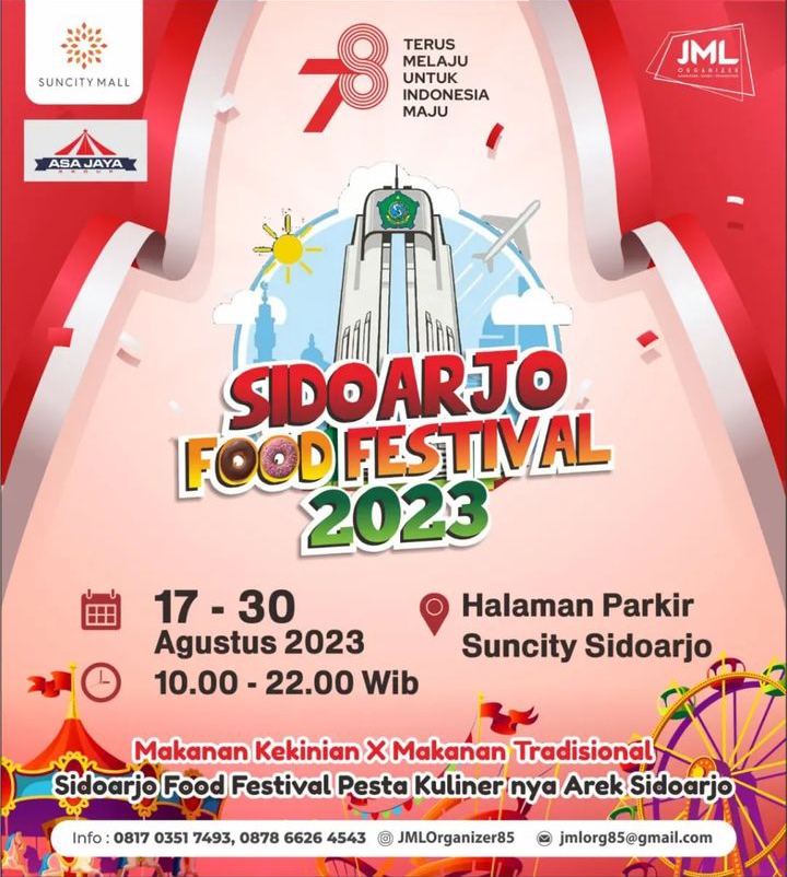 Daftar Festival Kuliner 17 Agustus di Surabaya dan sekitarnya.
