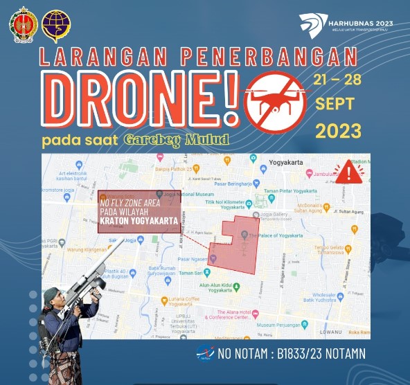 Drone dilarang terbang saat Garebeg Mulud