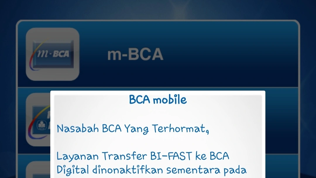 Layanan Transfer BI FAST ke BCA Digital