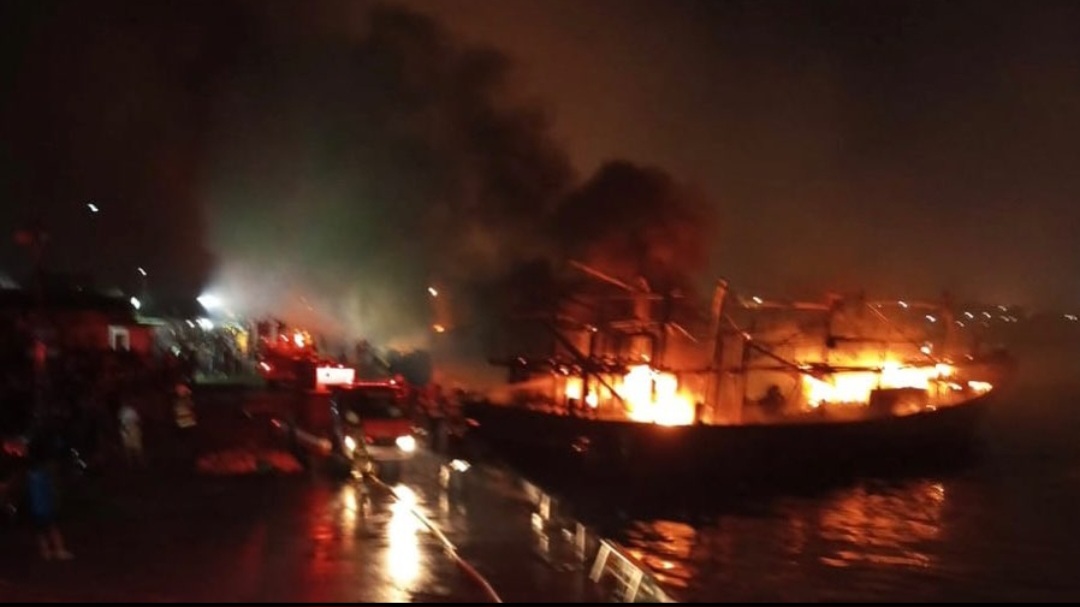 Kebakaran di Penjaringan Jakarta Utara