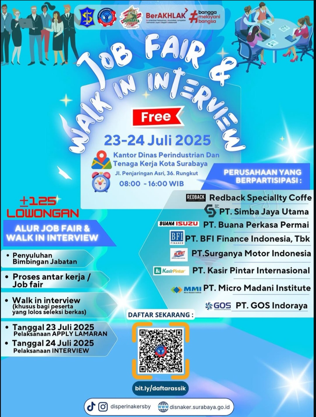 Jadwal Job Fair Kota Surabaya 2025