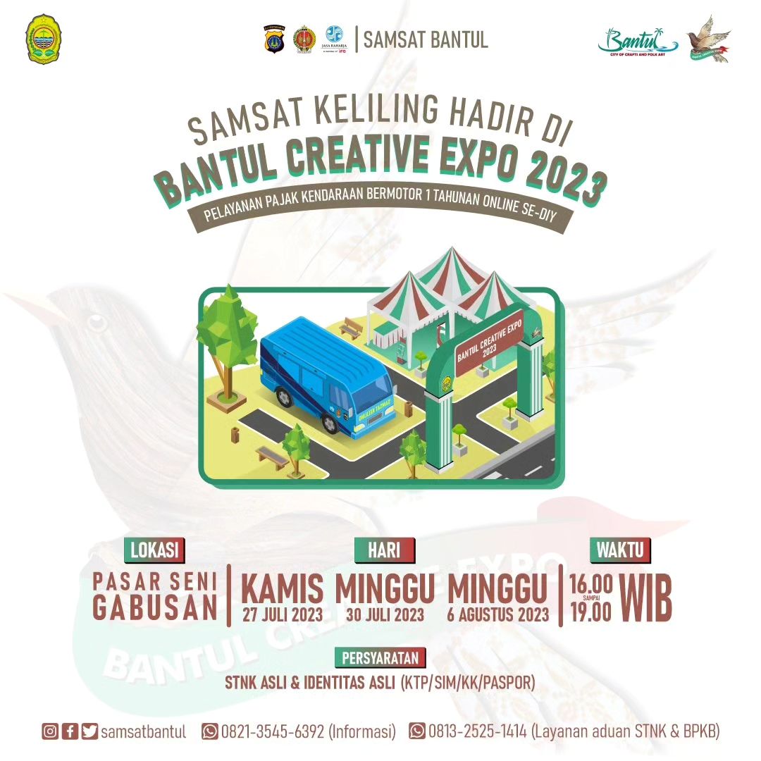 Samsat Keliling Hadir di Bantul Creative Expo 2023