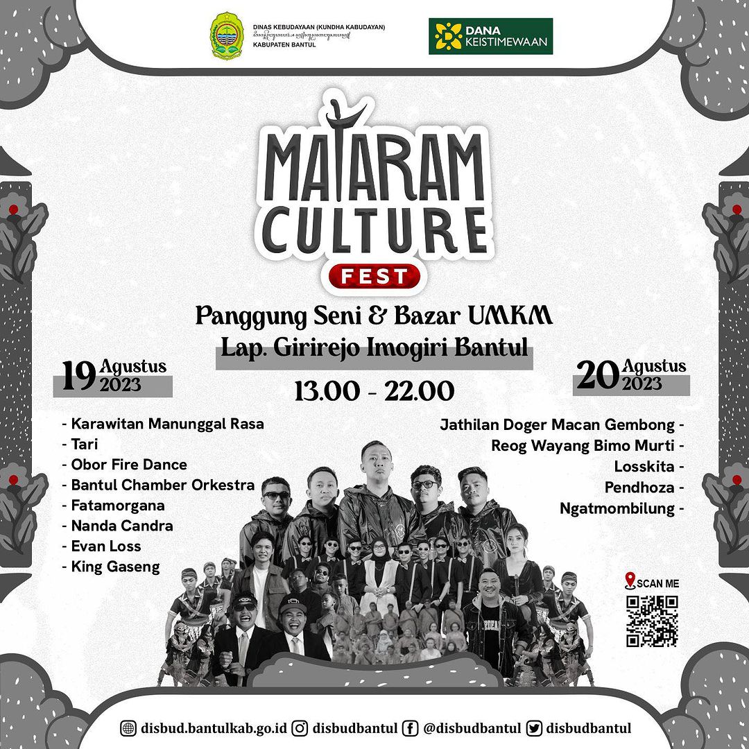 Jadwal Mataram Culture Fest 2023