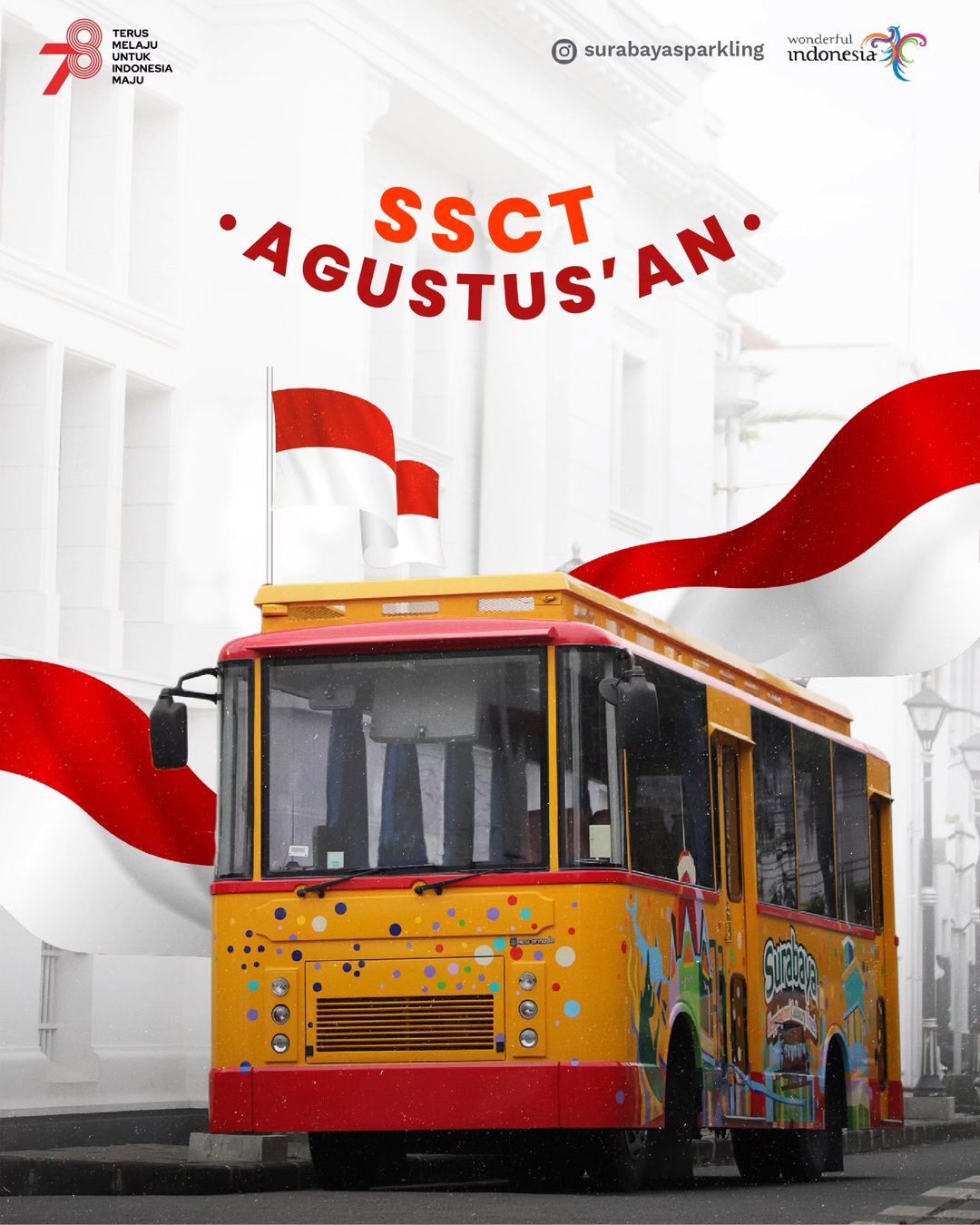 Info Tiket Bus SSCT Surabaya Spesial Kemerdekaan RI 2023, Cek Rutenya Di Sini