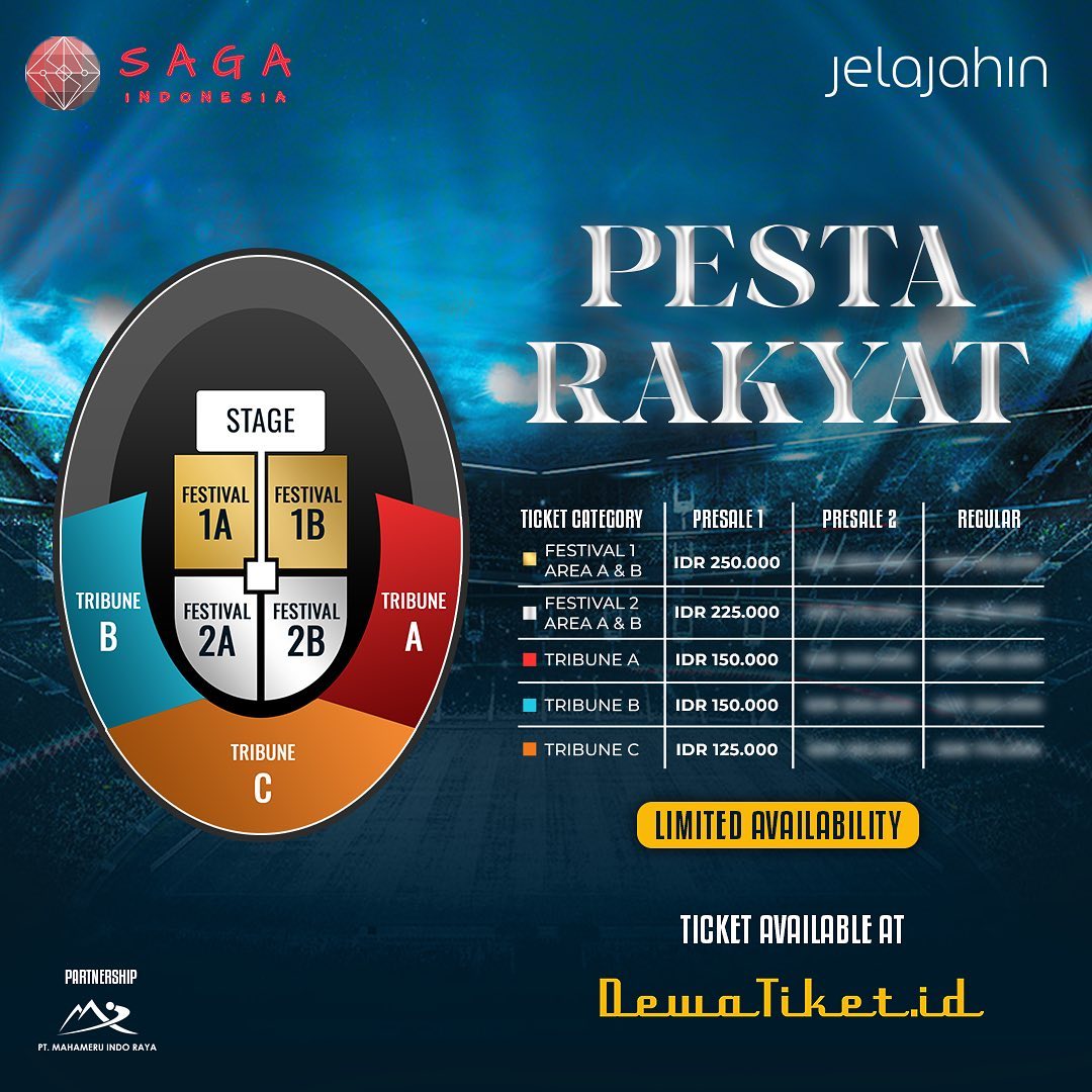 Jadwal Konser Pesta Rakyat Dewa 19 di Jember, Intip Harga Tiket yang Tersedia