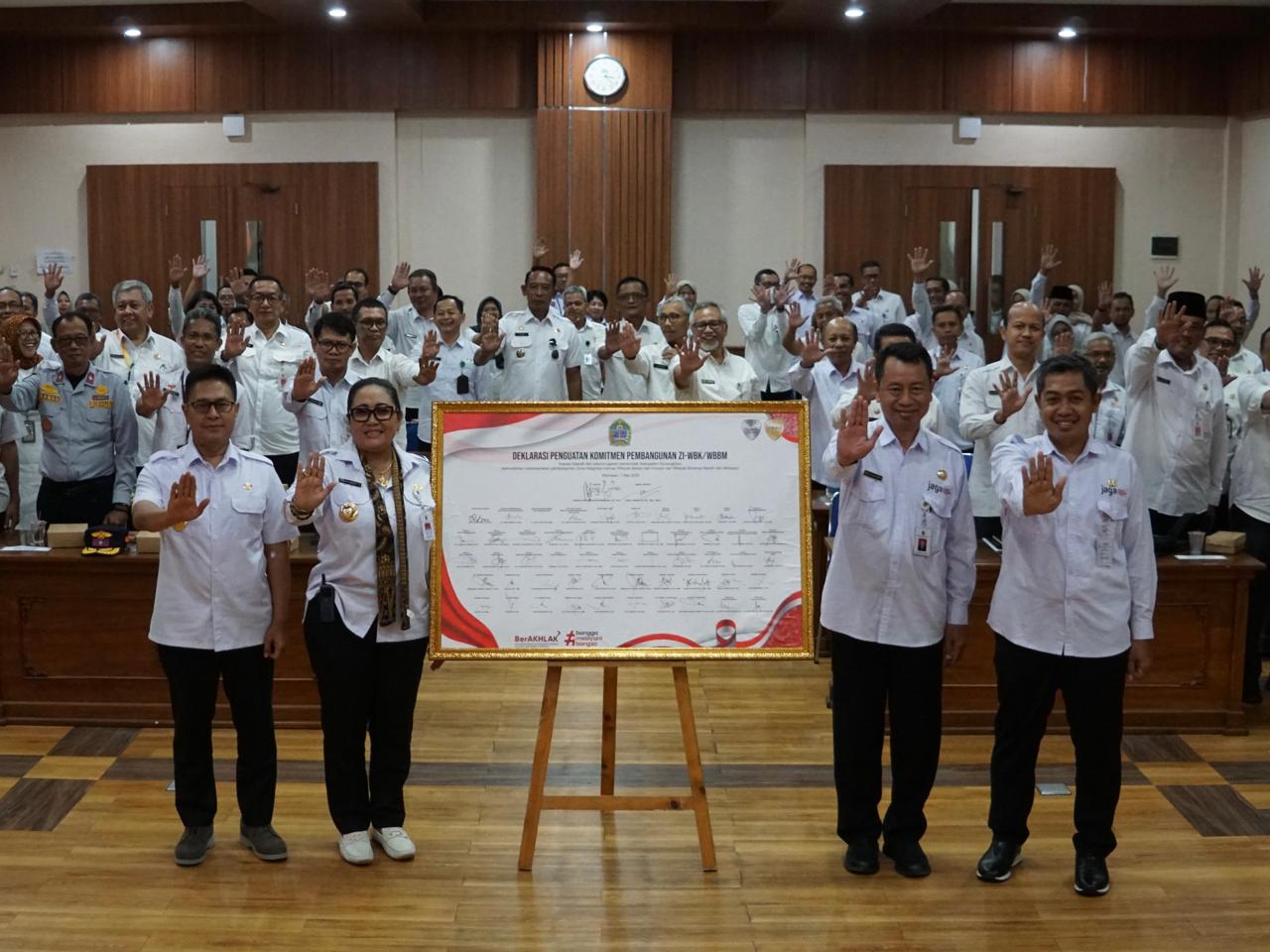 Percepat Reformasi Birokrasi, Pemkab Gunungkidul Gelar Deklarasi Komitmen Dengan Seluruh Perangkat Daerah
