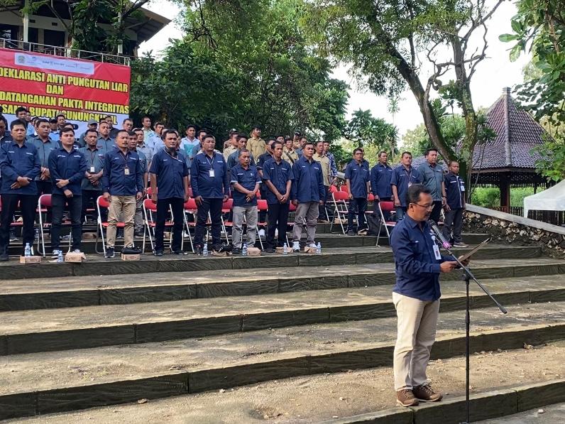 Puluhan Petugas Retribusi Wisata Gunungkidul Ikuti Deklarasi Anti Pungutan Liar, Ini Tujuannya