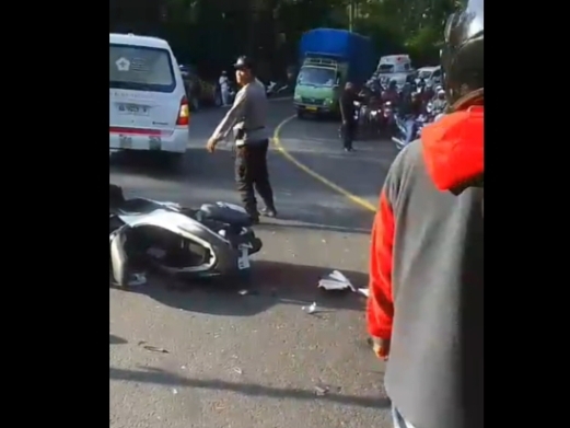 Dua Motor Terlibat Adu Banteng di Jalan Jogja-Wonosari, Satu Orang Meninggal Dunia