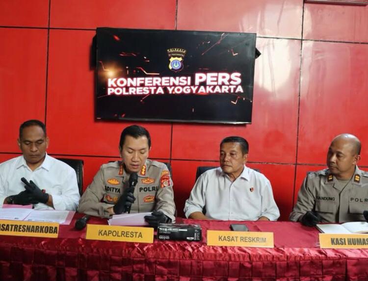 Satresnarkoba Polresta Yogyakarta Tangkap 14 Tersangka Penyalahgunaan Narkoba