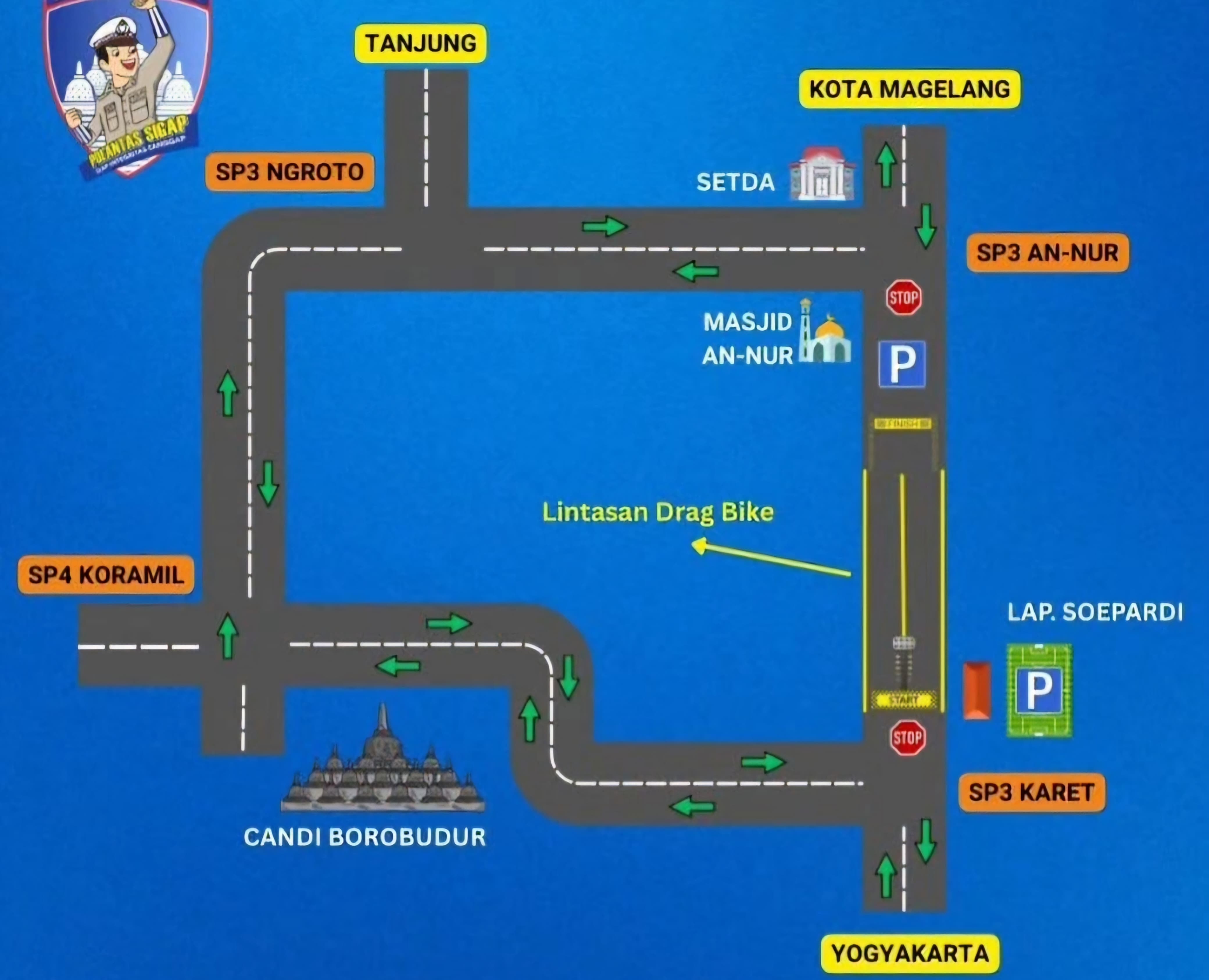 Pengalihan Arus di Magelang 13 - 14 September 2025, Ada Gelaran Drag Race ...