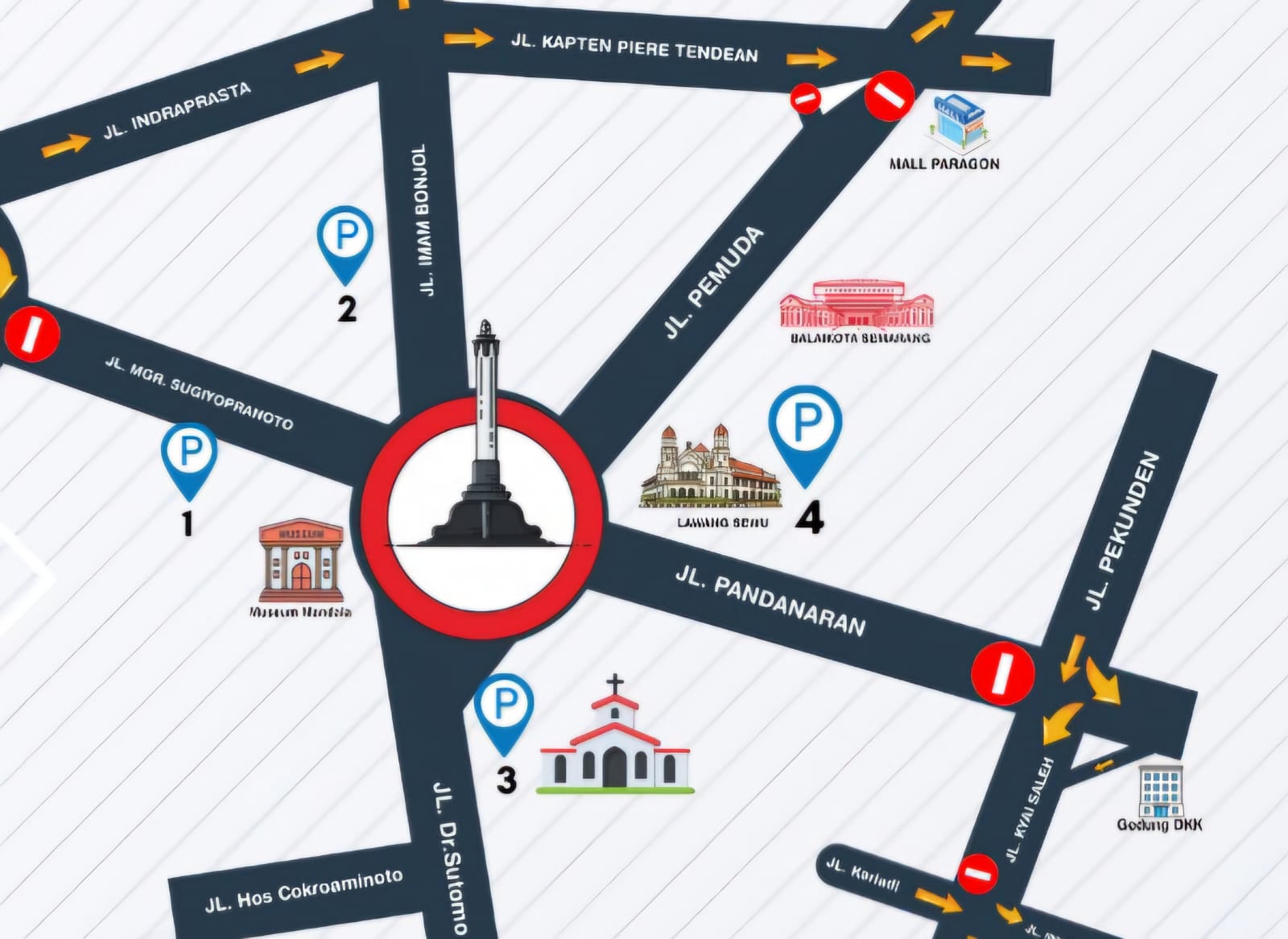 Penutupan Jalan di Semarang 13 - 14 Oktober 2025, 4 Ruas Jalan Utama ...