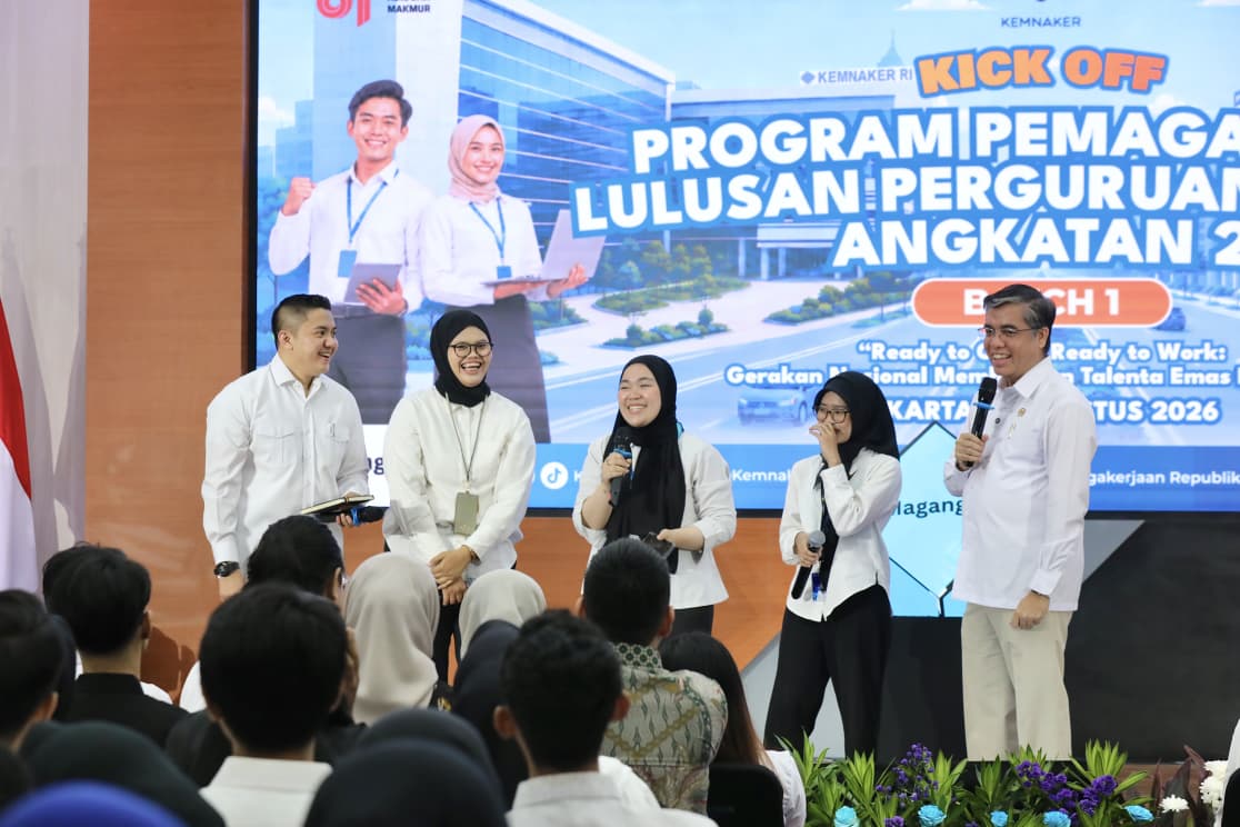 46.160 Lulusan Perguruan Tinggi Mulai MagangHub 2026, Menaker Tekankan Kualitas Pemagangan
