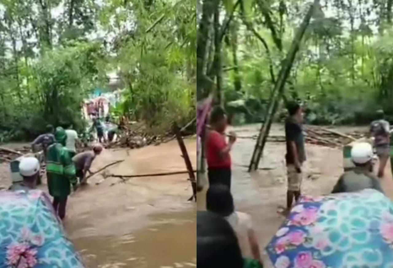 Warga di Bantur Malang terseret arus sungai