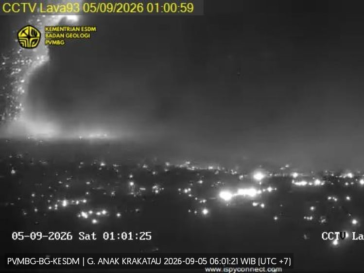 Gunung Anak Krakatau Masih Erupsi, Dentuman dan Gemuruh Terdengar dari Pos Pasauran