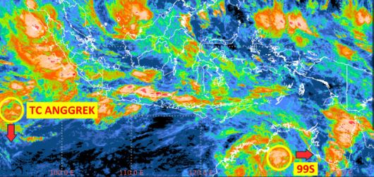 Siklon Tropis Anggrek dan Bibit Siklon 99S Terbentuk, Ini Wilayah yang Akan Hujan Lebat