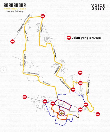 Penutupan Jalan di Borobudur Magelang 19 November 2023, Berikut Jadwalnya