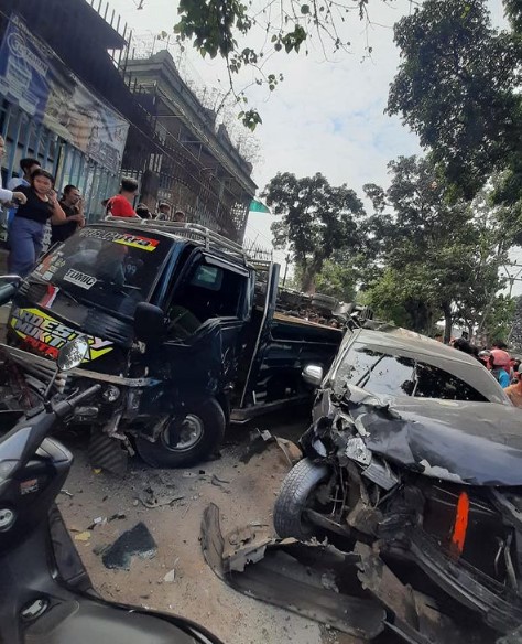 Kecelakaan di Jalan Perintis Kemerdekaan Cianjur Rabu 2 Agustus 2023, Truk Besar Tabrakan Beruntun