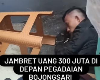 Gagal Gasak Rp 300 Juta, Jambret di Bojongsari Depok Hampir Dihajar Massa